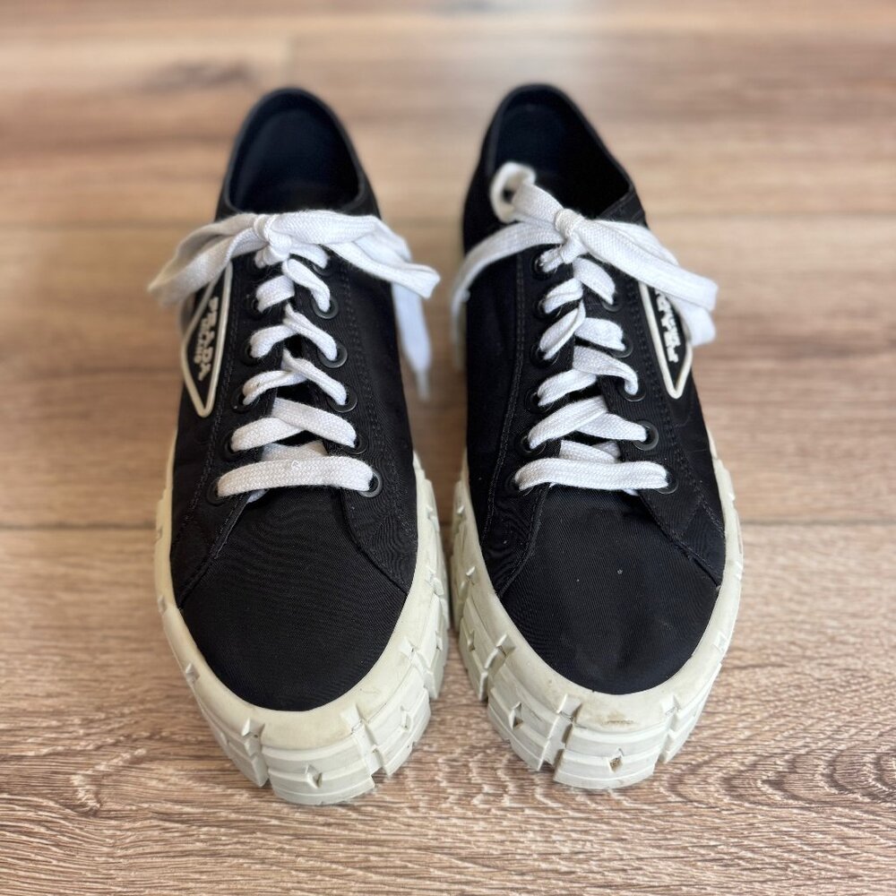Prada Double Wheel Platform Sneakers